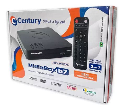 Receptor Midiabox B Century Hdtv Compativel Banda Ku G