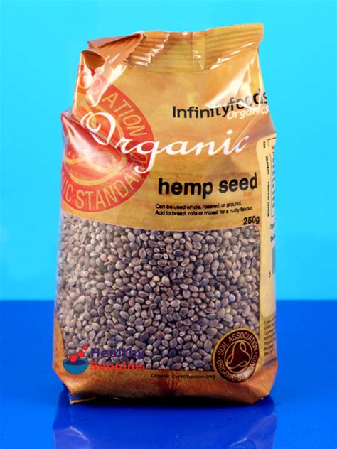 Hemp Seeds Whole 250g Infinity Foods Healthy Supplies