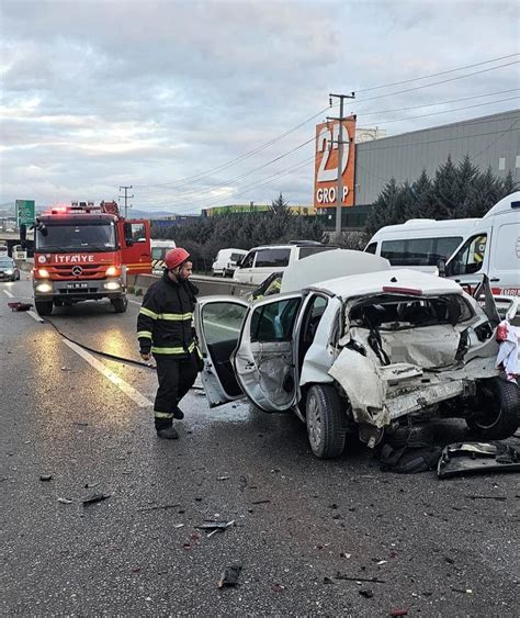 Gebze de zincirleme trafik kazasında 1 kişi hayatını kaybetti Son Dakika