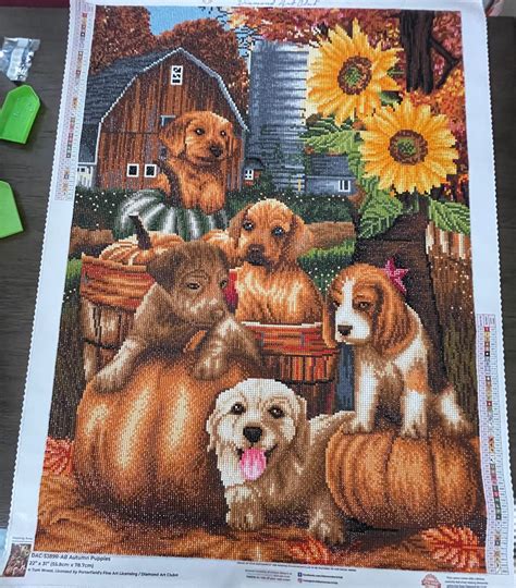 Autumn Puppies Diamond Art Club