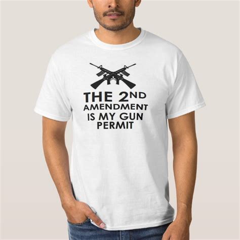 Pro Gun The 2nd Amendment Is My Gun Permit T Shirt Zazzle