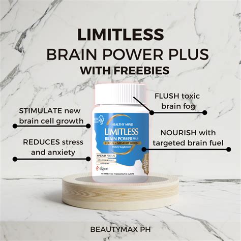 Limitless Brain Power Plus Focus Memory Boost Healthy Mind Dietary Supplement Improves Focus