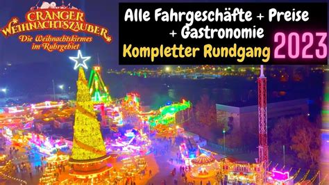 Cranger Weihnachtszauber 2023 Weihnachtskirmes Im Ruhrgebiet Alle