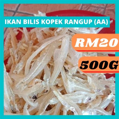 SALE 500G IKAN BILIS KOPEK SABAH GRED AA RANGUP ORIGINAL TAWAU