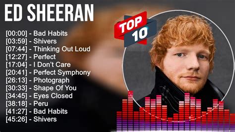 Ed Sheeran Greatest Hits Best Songs Music Hits Collection Top Pop