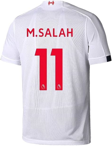 Mens M Salah Jersey 201920 Adult 11 Away Liverpool Soccer Mohamed Sizes White