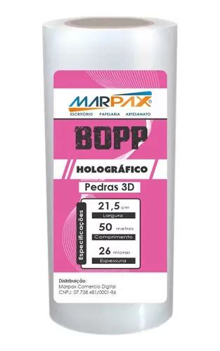 Bopp Hologr Fico Pedras D Bobina Cmx M Marpax Un Mercadolivre