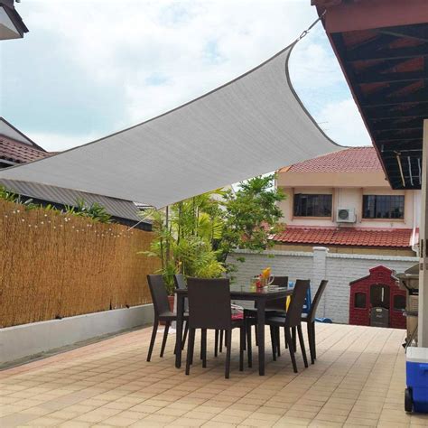 Rectangle 3m X 4m Clara Sun Shade Sail White Waterproof Canopy Patio Clara Shade Sails