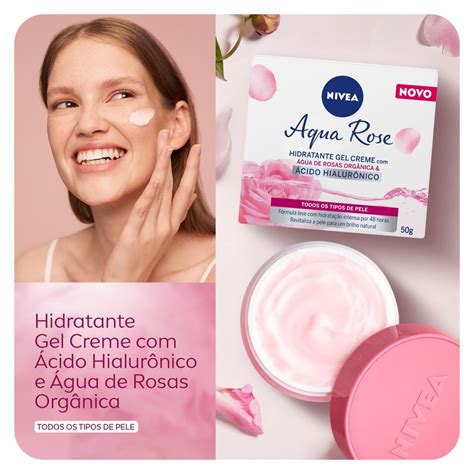 Hidratante Facial Nivea Aqua Rose Gel Creme 50ml PanVel Farmácias