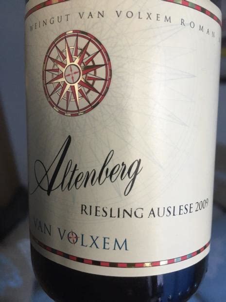 2018 Van Volxem Kanzemer Altenberg Riesling Auslese Alte Reben Germany