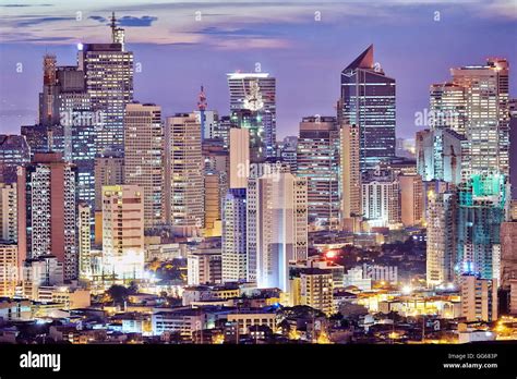Makati Business District Manila Stock Photo Alamy
