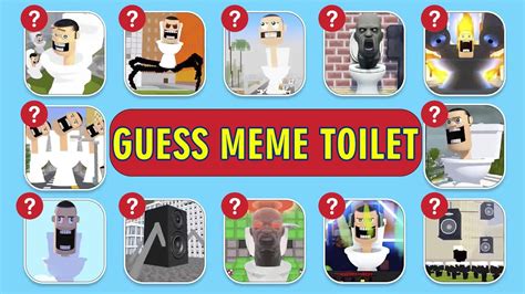 Guess Monsters Voice Skibidi Toilet Guess Meme Song Toilet 1 Youtube