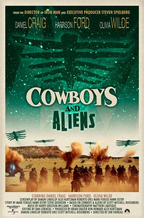 Cool Cowboys and Aliens poster from Hopko Designs – The Reel Bits