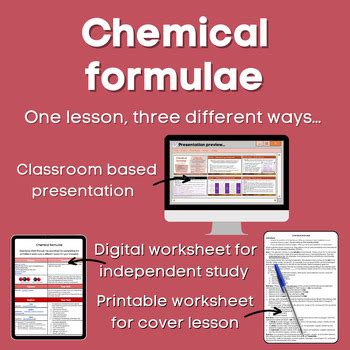 Chemical Formulae Lesson Bundle By Cmgs Science Lessons Tpt