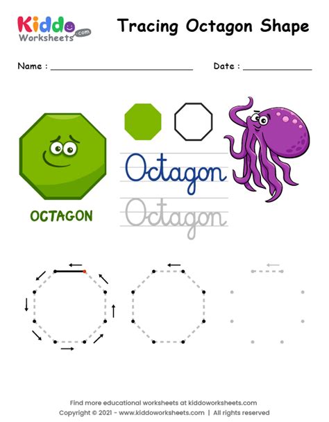 Free Printable Octagon Shape Worksheet Worksheet - kiddoworksheets ...