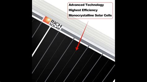 Rich Solar W Monocrystalline Solar Panel Ul Certified Silver