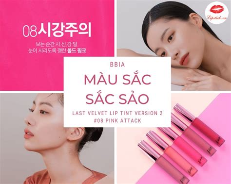 Son Kem Bbia Pink Màu Hồng Cánh Sen Đẹp Nhất Hot Nhất