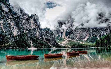 Lago Di Braies Dolomites Wallpapers - Wallpaper Cave