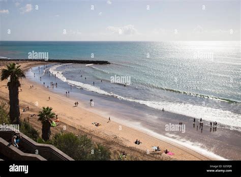 Maspalomas Promenade And Playa Del Ingles Gran Canaria Island Canary