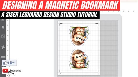 Designing A Magnetic Bookmark Siser Leonardo Design Studio Tutorial