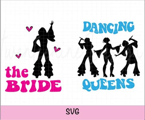 Mama Mia Svg Dancing Queens Bridal Party Mama Mia Etsy