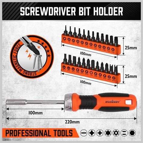 HORUSDY Juego De Puntas De Destornillador Torx De Seguridad De 25