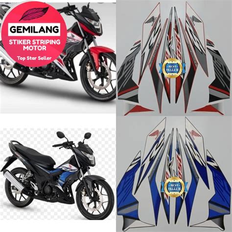 Striping Decal Pole Sticker Honda Sonic 150 R RS 2018 2019 Philipina RS