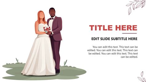 Couple Slide With Human Illustration Slidemodel