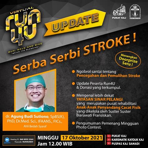 Serba Serbi Stroke Bersama Dr Agung Budi Sutiono Spesialis Ahli Bedah