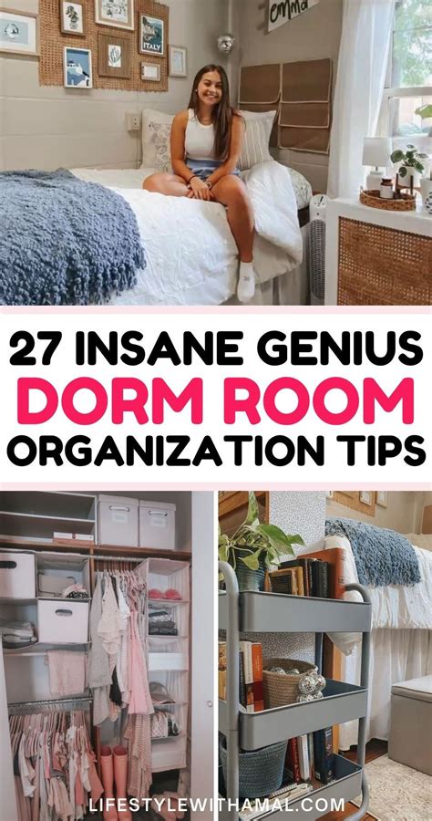 How To Create More Space In Small Dorms 27 Dorm Room Organization