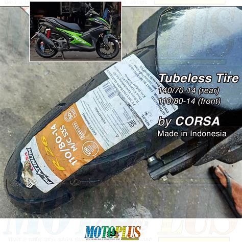 Tubeless Tire 110 80 14 140 70 14 For Yamaha Aerox By Corsa Made In