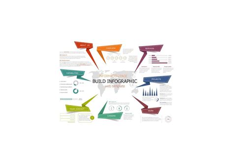 infographic information page web template design  vector art