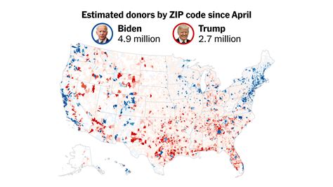 The Two Americas Financing The Trump And Biden Campaigns The New York