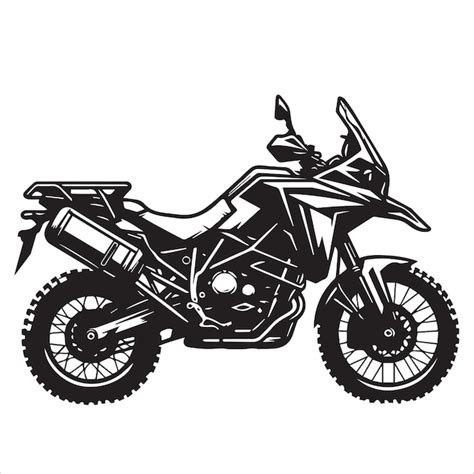 Premium Vector Sports Motorbike Silhouette On A White Background