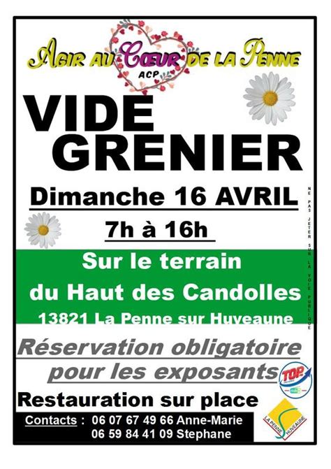 Vide Grenier De L Association Agir Au Coeur De La Penne La Penne Sur