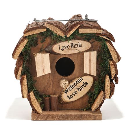 Wooden Birdhouse Garden Courtyard Wooden Bird Hous... – Grandado