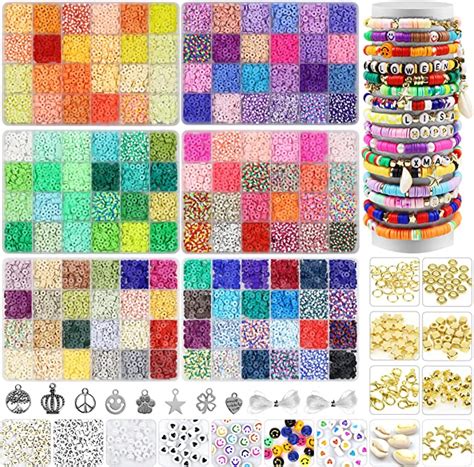 Amazon BIBOKLTIY 144 Colors 15000PCS Clay Beads For Bracelets