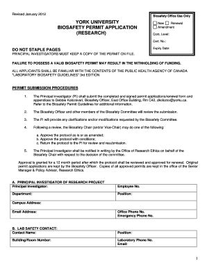 Fillable Online Yorku Acobs Certificate Application Form York