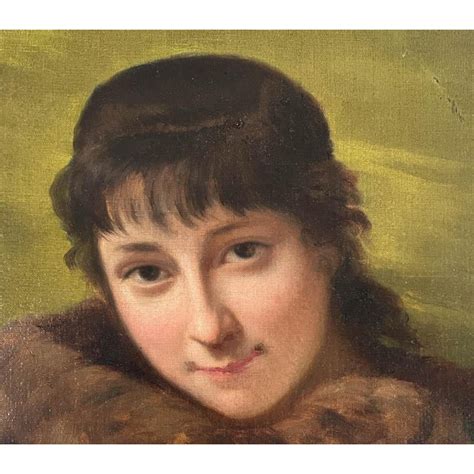 Antique French Woman Portrait Oil Painting Chairish