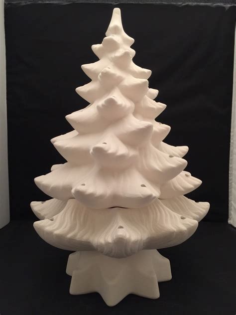 Christmastree Unpainted Paint Your Own Ceramic Tree Handmade Etsy