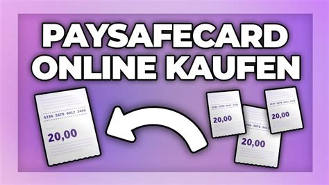 Paysafecard Online Kaufen Guthaben Aufladen Tutorial YouTube