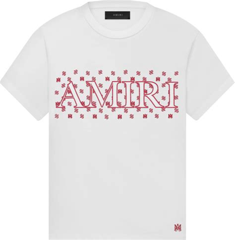 Yungeen Ace Amiri Red Hat White Paisley Logo Tee Jordan 12s INC