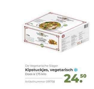 De Vegetarische Slager Kipstuckjes Vegetarisch Aanbieding Bij Bidfood