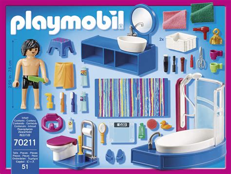 Playmobil Salle De Bain Avec Baignoire Amazon Fr Jeux Et