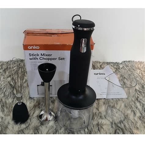 BRAND NEW Australia Import Anko Stick Mixer With Chopper Set Whisk And