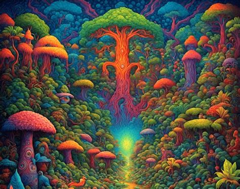 Premium Photo | Psychedelic Ayahuasca Dream Amazon and Rain forest Jaguar