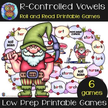 R Controlled Vowels AR ER IR OR UR Games By Funny Owl TPT