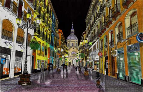 Dibus De Theodoros Calle Alfonso De Zaragoza De Noche