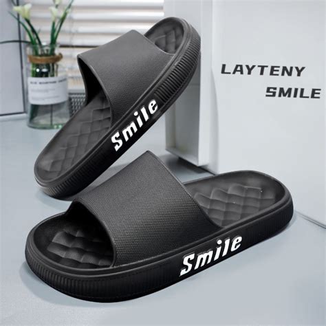 Layteny Sandal Pria Sandal Cowok Pria Smile Sandal Pria Kekinian Dewasa