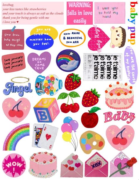 Printable Sticker Sheet By Kissyjeons On Twt Printable Stickers